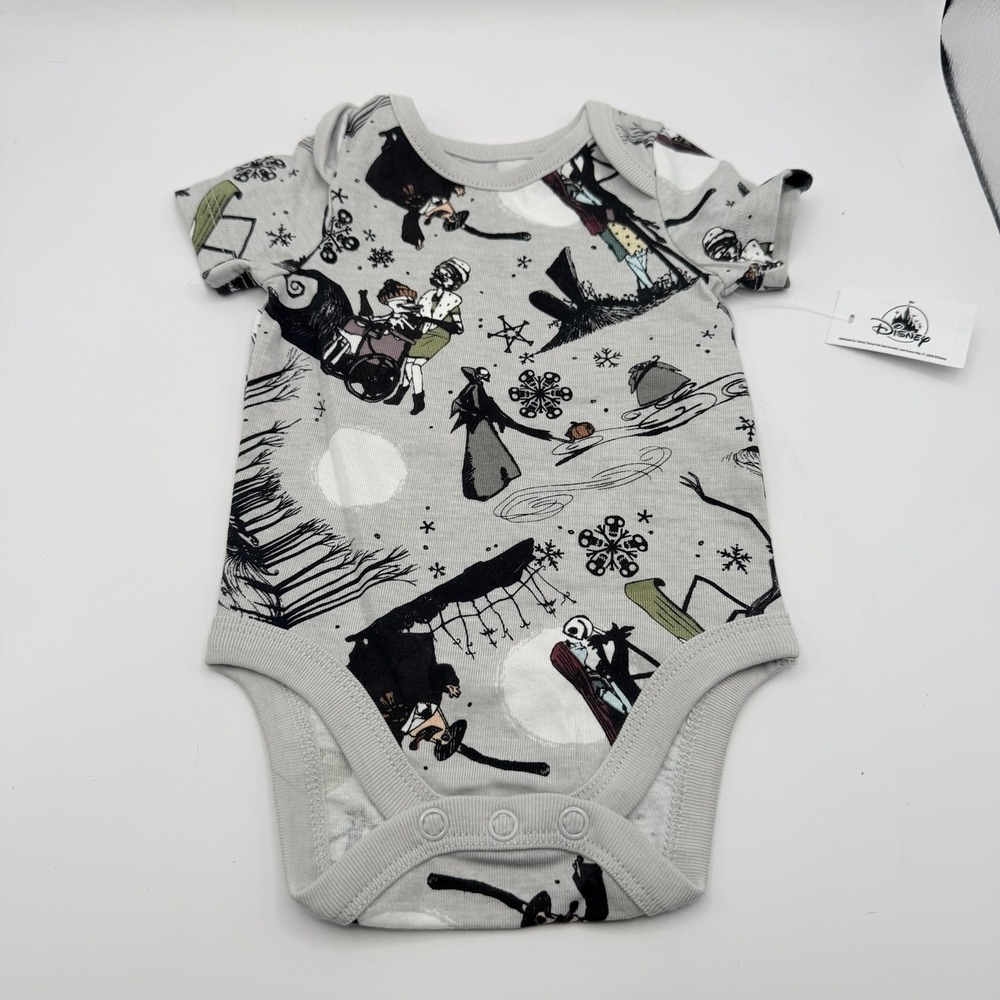 NWT Nightmare Before Christmas One Piece Halloween Disney Baby 0-3 Months Jack